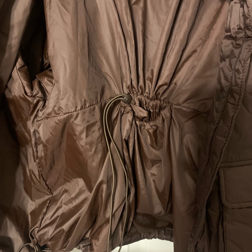 Brown Drawstring Jacket